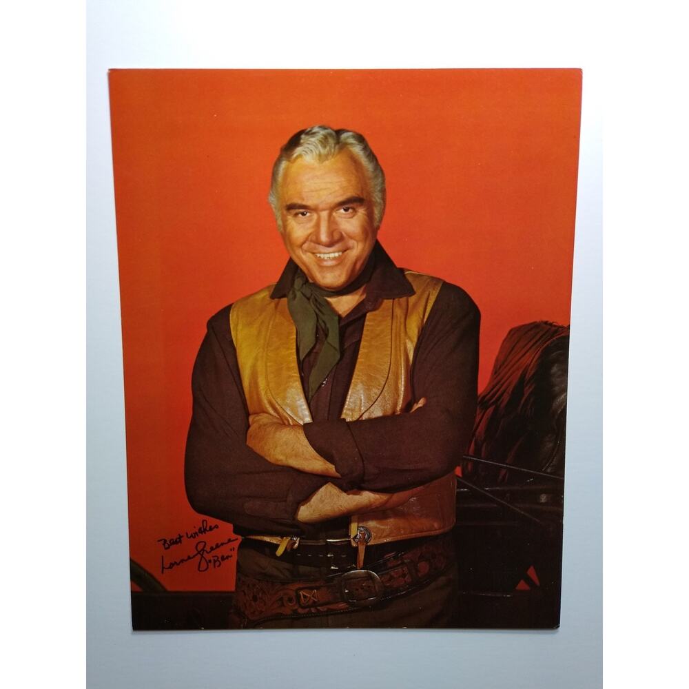 Lorne Greene "Ben" Vintage Photo Bonanza Western TV Star 1960s Photo Card